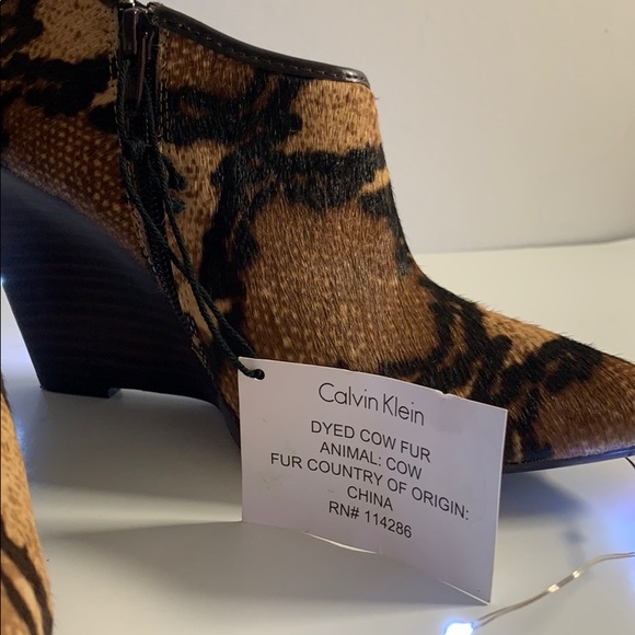 Sexy Calvin Klein Cow Fur Boots - Picture 4 of 8